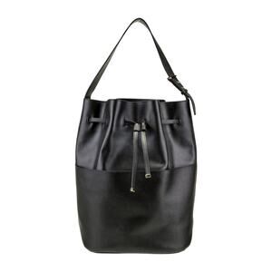 Cuyana Women's Black Leather Adjustable Shoulder Strap Bucket Bag